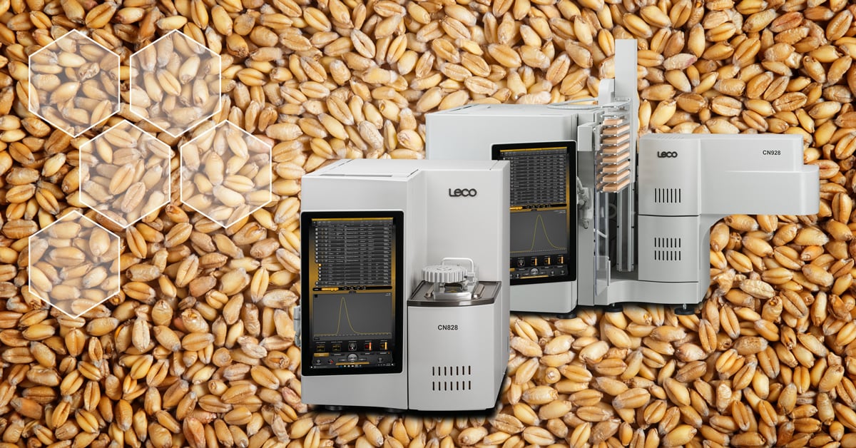 Protein Determination with LECO FP828/928 (on wheat grain)
