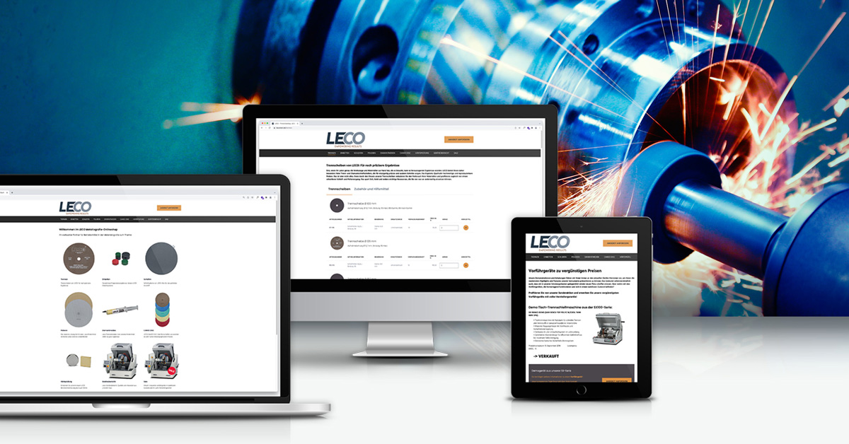 LECOMET.de – Webshop for Metallography instruments and consumables
